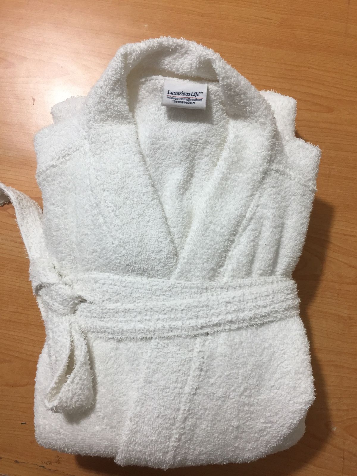 Luxury Terry Hotel Bathrobe with Belt