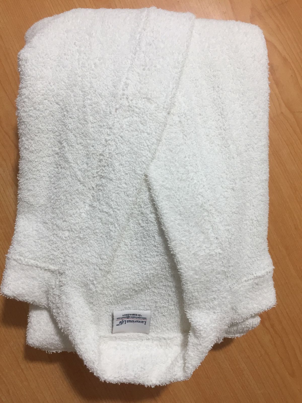 Waffle Bathrobe Folded