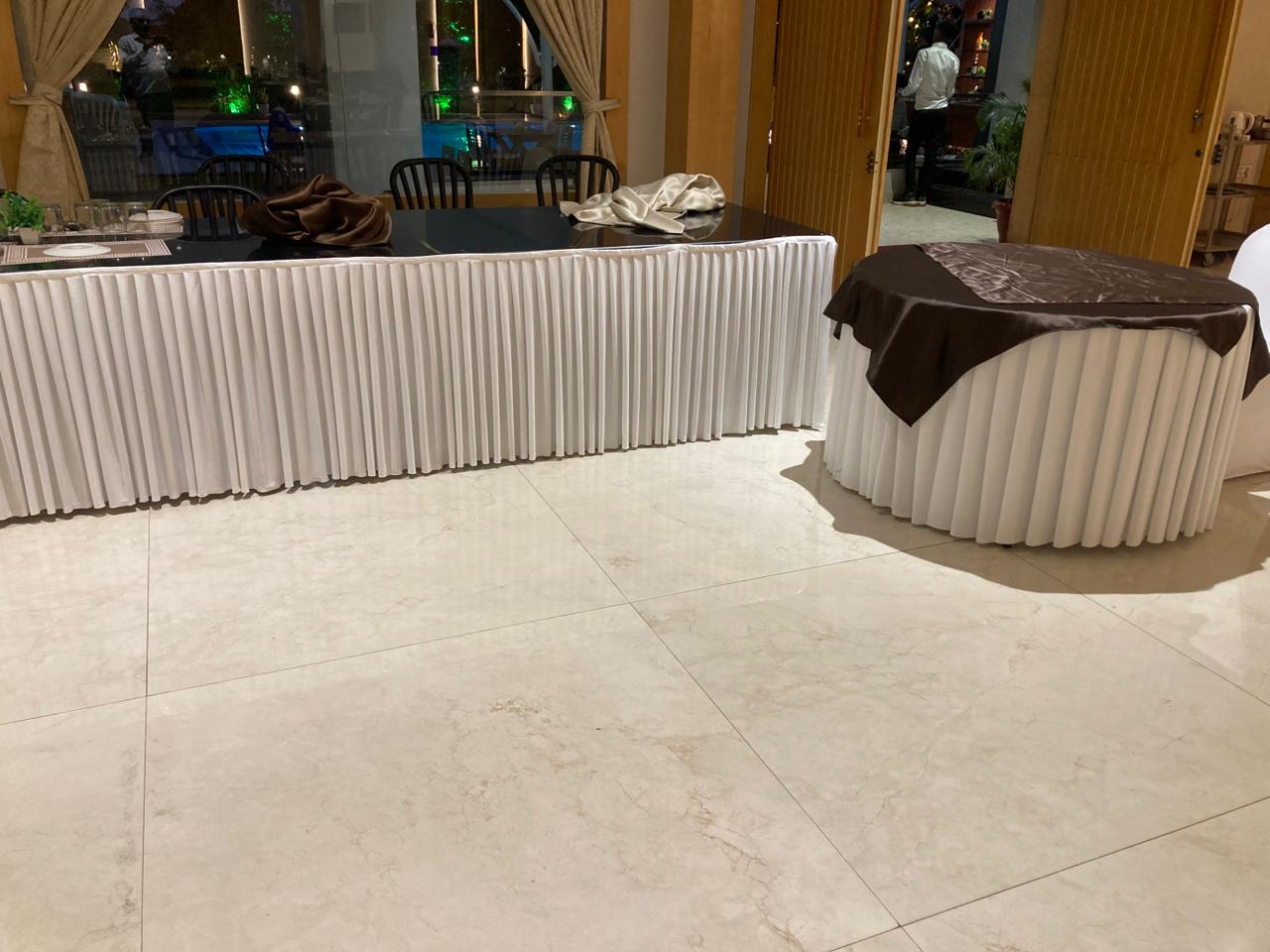 Pleated Buffet & Banquet Table Skirting