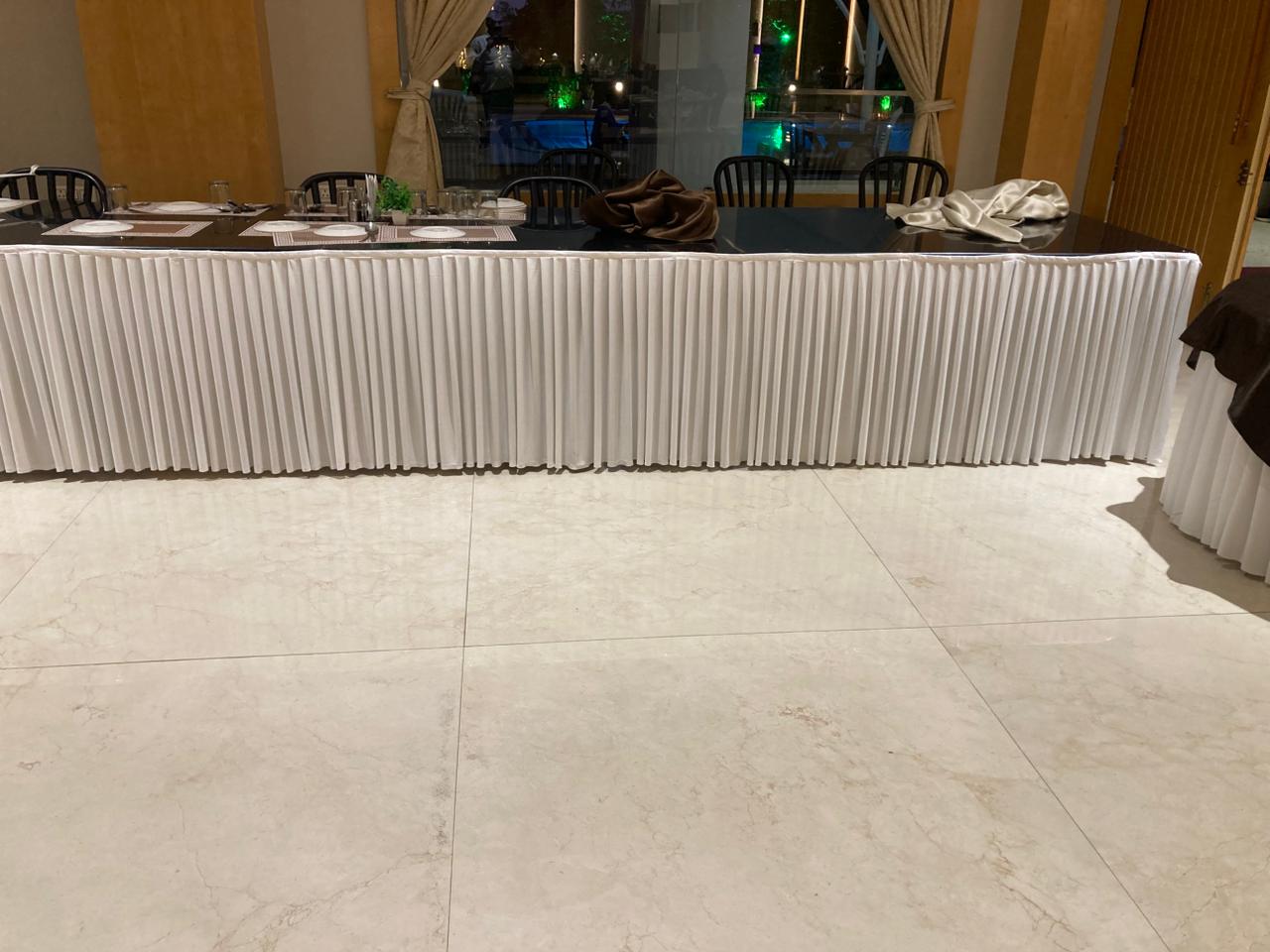 Hotel Buffet Pleated Table Skirting